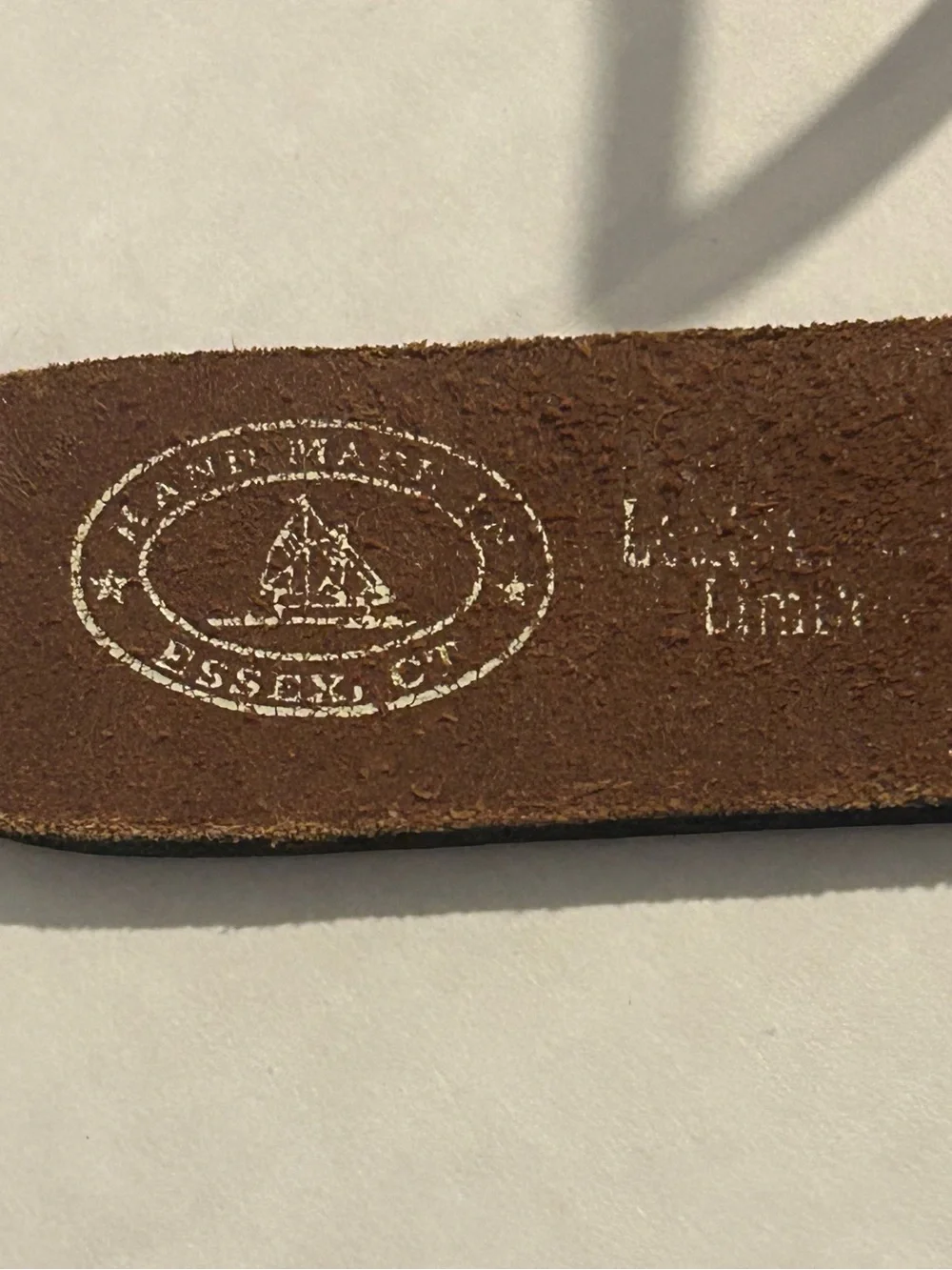 Vintage Leather Man Bermuda Braided Golf Belt Embedded Nautical Overlay Golf